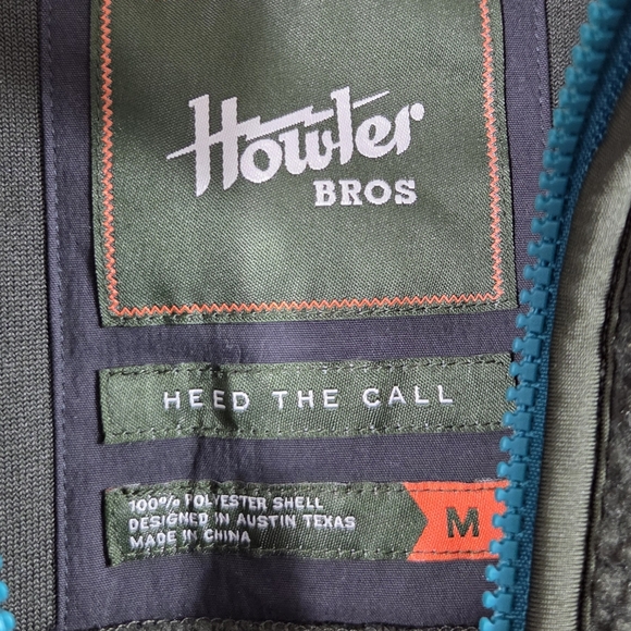 NWT Howler Bros Heed The Call Chisos Fleece Vest Fatigue - Picture 4 of 8